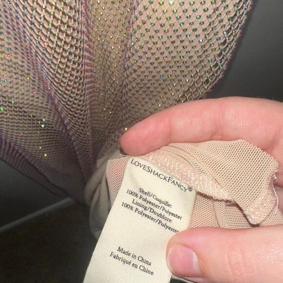 LoveShackFancy Calvert Crystal-Embellished Maxi Dress Off-White Size 14 Plus - Picture 9 of 11